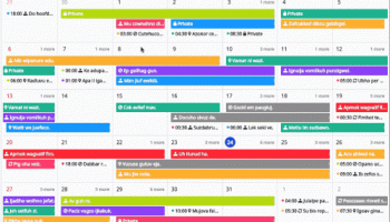 VeryUtils HTML5 JavaScript Events Calendar Control screenshot