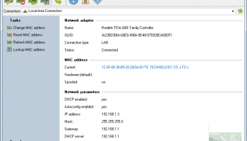 Change MAC Address screenshot
