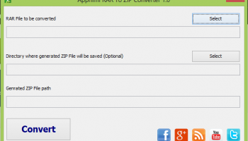 Appnimi Rar To Zip Converter screenshot
