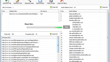 Website Email Address Extractor screenshot
