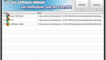 Soft4Boost Toolbar Cleaner screenshot
