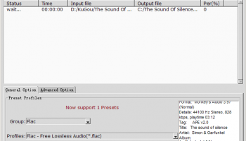 APE FLAC Converter screenshot