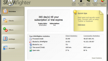 SPAMfighter Standard screenshot