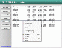 M4A MP3 Converter screenshot