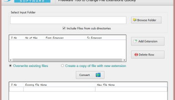 Softaken Freeware File Extension Changer screenshot