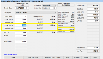 Medlin Payroll Professional Edition screenshot