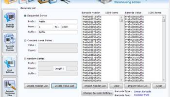 Manufacturing Barcode Label Maker screenshot