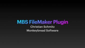 MBS FileMaker Plugin screenshot