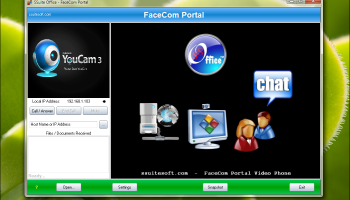 SSuite FaceCom Portal screenshot