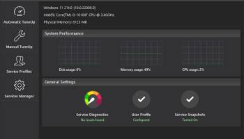 PC Services Optimizer screenshot