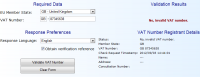 VAT Registration Number Validator screenshot