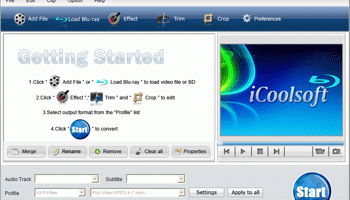 iCoolsoft Blu-ray Video Converter screenshot