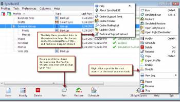SyncBack SE screenshot