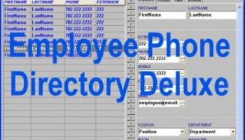 Employee Phone Directory Deluxe screenshot