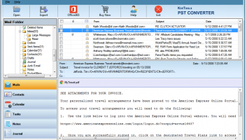 Kdetools PST Converter screenshot