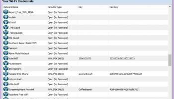 Wifi Credentials Viewer screenshot