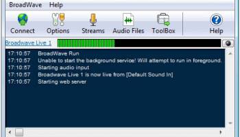 BroadWave Pro Streaming Audio Server screenshot