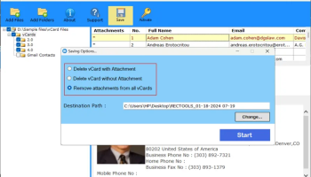 BitRecover vCard Manager Wizard screenshot