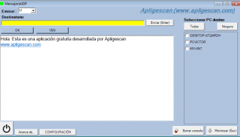 MensajeriaUDP screenshot