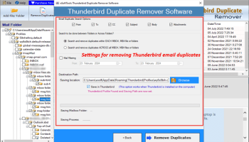 Duplicate Remover for Thunderbird screenshot