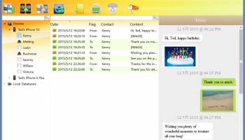 Backuptrans iPhone Kik Transfer screenshot