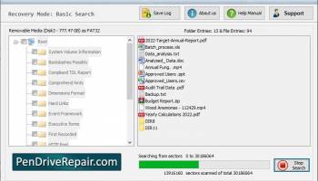 Removable Disk Data Restore screenshot
