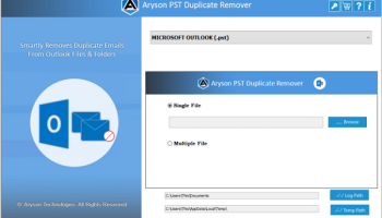 Aryson Outlook Duplicate Remover screenshot