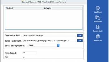 SysInfo MAC MSG Converter screenshot