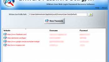 Srware Password Decryptor screenshot