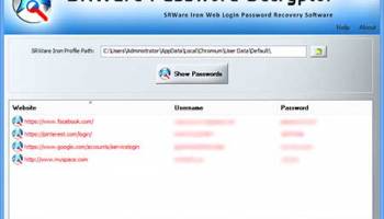Srware Password Decryptor screenshot