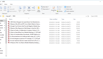 MSG to PDF Converter Software screenshot