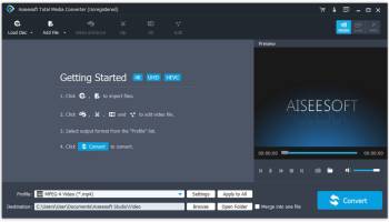 Aiseesoft Total Media Converter screenshot