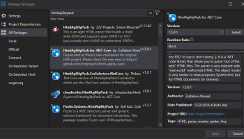 Html Agility Pack screenshot