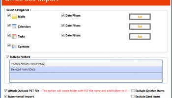 PST to Office 365 Migration screenshot