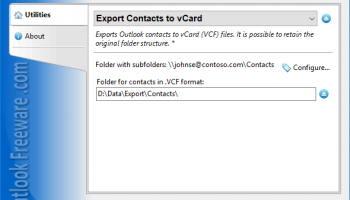 Export Contacts to vCard screenshot