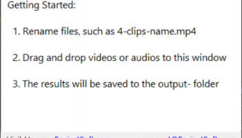 Easiest Free Media Splitter for Windows screenshot