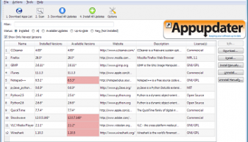 Appupdater Portable screenshot