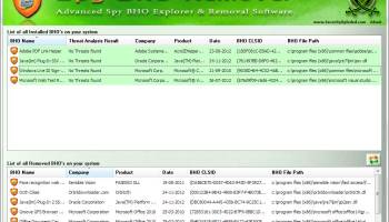 Spy BHO Remover screenshot