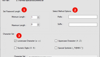 eSoftTools RAR Password Recovery screenshot