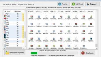 Memory Card Restore Software screenshot
