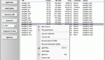 HooTech WAV MP3 Converter screenshot