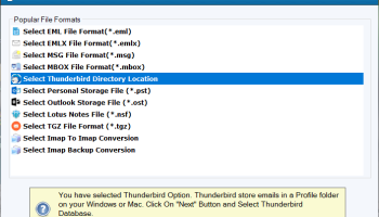 FixVare Thunderbird to HTML Converter screenshot