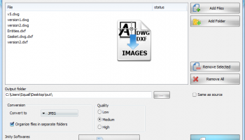 DWG DXF to Images Converter screenshot