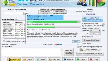 Android Mobile Text Messaging Software screenshot
