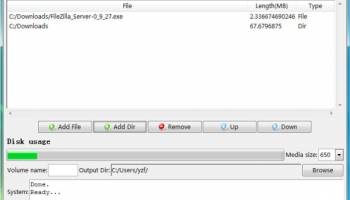 FreeStar CD Burner Software screenshot