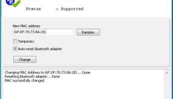 Bluetooth MAC Address Changer screenshot