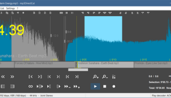 mp3DirectCut screenshot