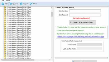 EML to G Suite Importer screenshot