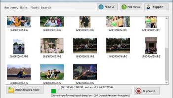 Camera Data Restore screenshot