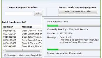 Modem SMS Software screenshot
